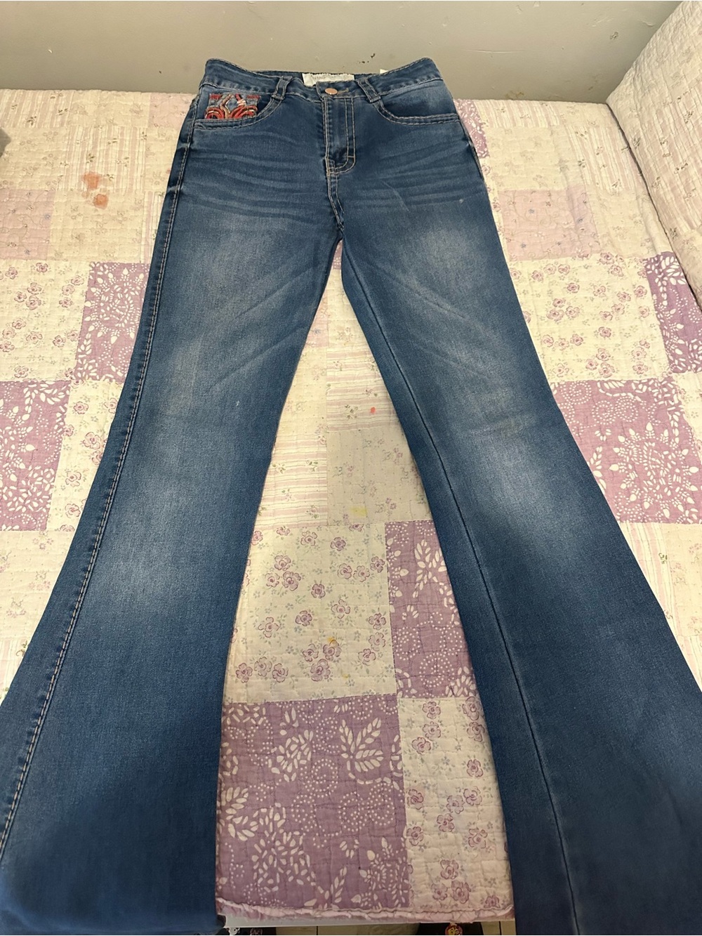 Women's Blue Flared Jeans